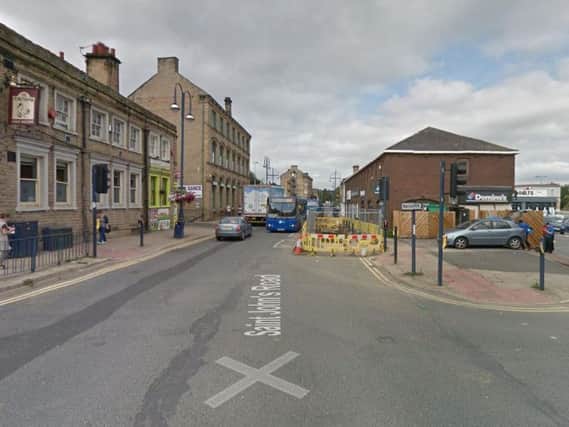 The men were found by police in St Johns Road, Huddersfield. Picture: Google