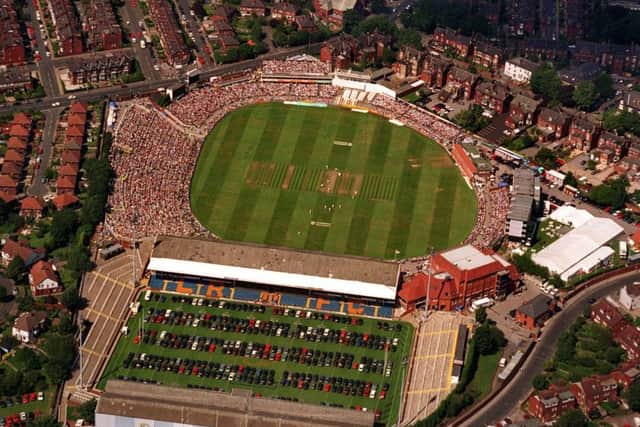 Headingley Cricket Ground during the 1997 England v Australia Test.