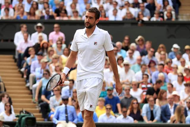 Marin Cilic shows looks dejected during Sunday's final. Picture: Adam Davy/PA.