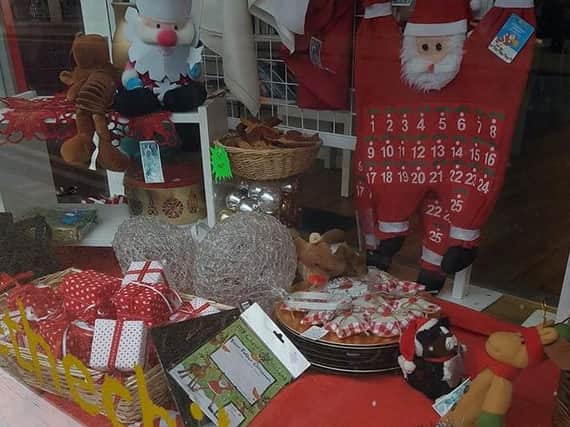 The festive display at Save The Children in Doncaster.