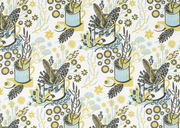 Nature table fabric, Â£66 per metre, by artist Angie Lewin, stjudes.co.uk