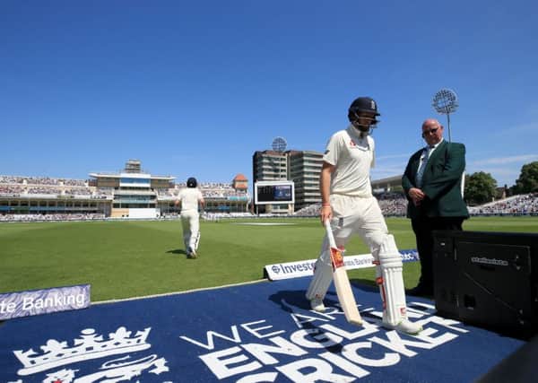 Captain Joe Root returns to the pavilion after being dismissed as England slumped to a 340-run defeat to South Africa at Trent Bridge (Picture: Nick Potts/PA Wire).