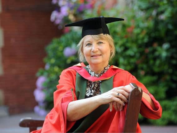 Angela Gallop has received an honorary degree from the University of Sheffield. Pic: Scott Merrylees