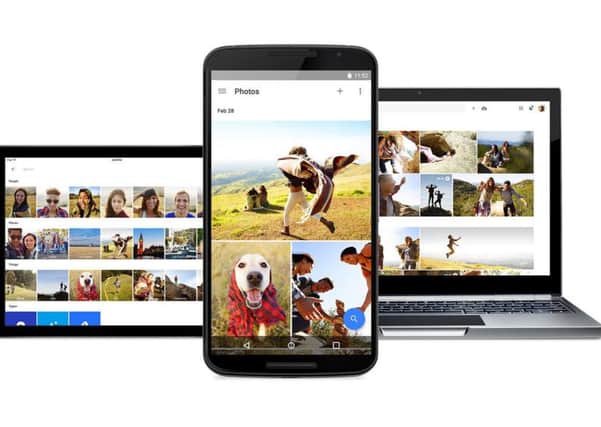 MOBILE LIBRARY: Google Photos lets you organise and view your library on whatever device you are using.