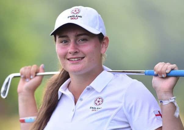 Lily May Humphreys shot two under par 70 to lead the first round of the English womens amateur championship at Lindrick (Picture: Leaderboard Photography).