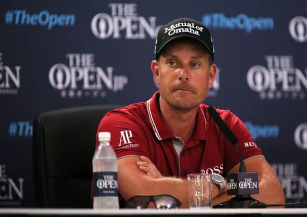 Sweden's Henrik Stenson during a press conference on practice day three of the Open at Royal Birkdale (Picture: Richard Sellers/PA Wire).