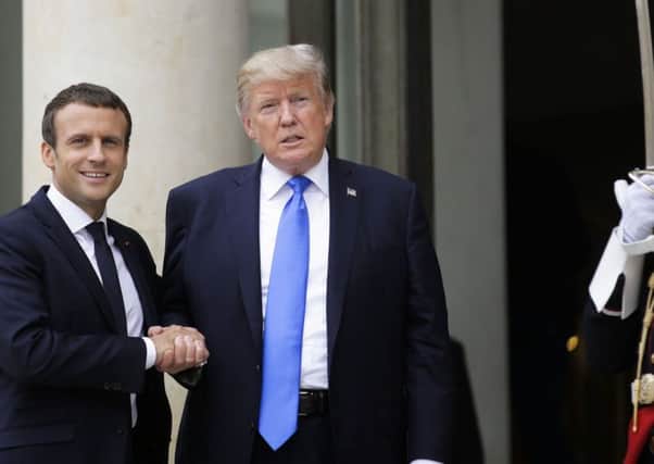 President Trump's visit to France was seen by many as a success. (AP).
