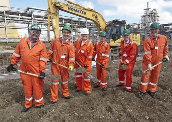 Members of the Tricoya consortium formed to build, fund and operate the world's first wood chip acetylation plant at Saltend Chemicals Park. Pictured left to right: Mark Jones OBE (Hull City Council), Akira Kirton (BP Ventures), Pierre Lasson (Tricoya Technologies Ltd), Gerard Britchfield (Medite Europe DAC), Paul Clegg (Accsys Technologies) and Nigel Dunn (BP Chemicals).