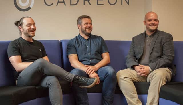 Members of the new Cadreon team in Leeds, (Left to right) Mike McDougall, Steve Lee and Tony Booth