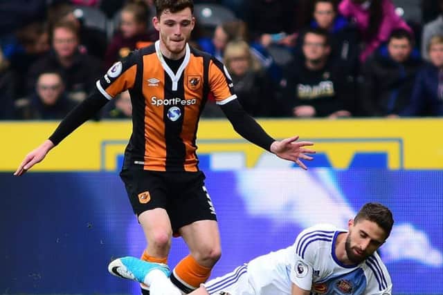 On the move; Andrew Robertson has been the subject of a bid from Liverpool