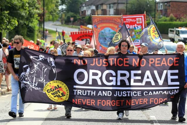 The Orgreave Truth and Justice Campaign Anniversary Rally - Saturday June 17th 2017. Picture: Chris Etchells