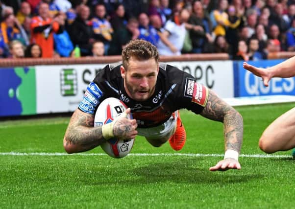 BEEN THERE: Zak Hardaker is hoping his experience of winning Grand Finals can benefit leaders Castleford Tigers. Picture: Bruce Rollinson