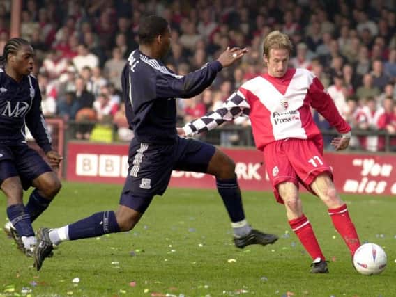 Graham Potter made more than 100 appearances for York City between 2000 and 2003