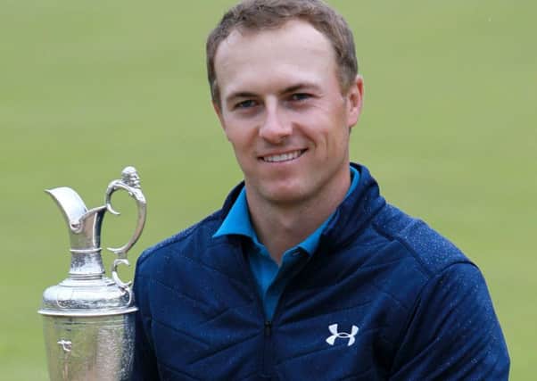American Jordan Spieth with the Claret Jug after winning the Open at Royal Birkdale (Picture: Richard Sellers/PA).