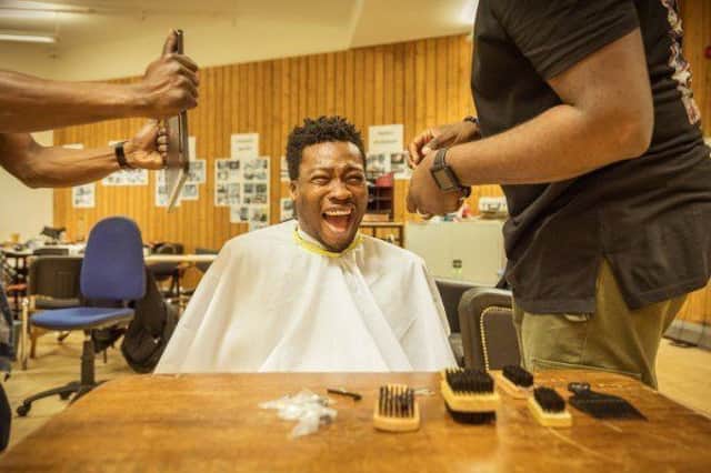 SHARING STORIES: Barber Shop Chronicles is at the West Yorkshire Playhouse until July 29.