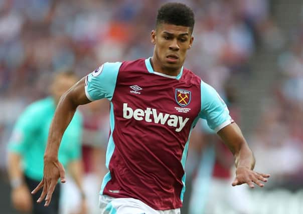 Target: West Ham's Ashley Fletcher is wanted by Huddersfield, Barnsley and Leeds