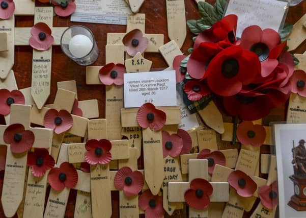Memories of the fallen at Passchendale. Picture by Mike Cowling.
