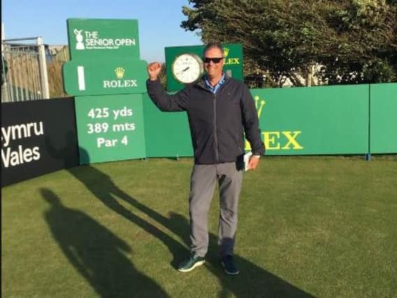 Lindrick club professional John King is all smiles after qualifying for the British Senior Open, which starts today.