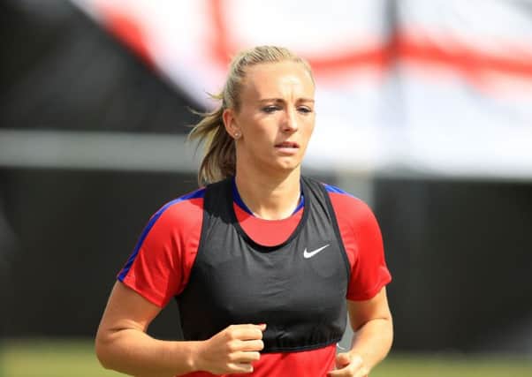 England's Toni Duggan during a training session at Sporting 70 Sports Centre, Utrecht. (Picture: Mike Egerton/PA Wire)