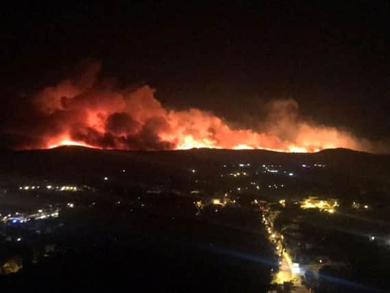 Wildfires in southern France - @Jeremy_Mixology/PA Wire