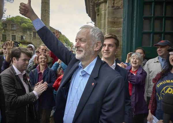 Labour leader Jeremy Corbyn in Hebden Bridge - did he deceive students during the election?