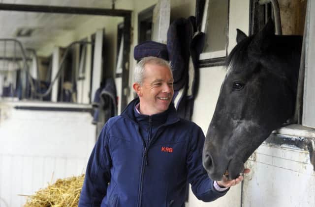 Trainer Karl Burke  at Spigot Lodge stables near Leyburn.