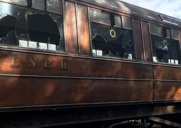 North Yorkshire Moors Railway said it has been inundated with support after seven historic carriages were vandalised. (JPress).