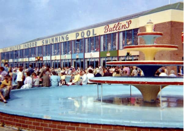 Holidaymakers in the swinging sixties enjoy the facilities at the former Filey Butlin's camp.