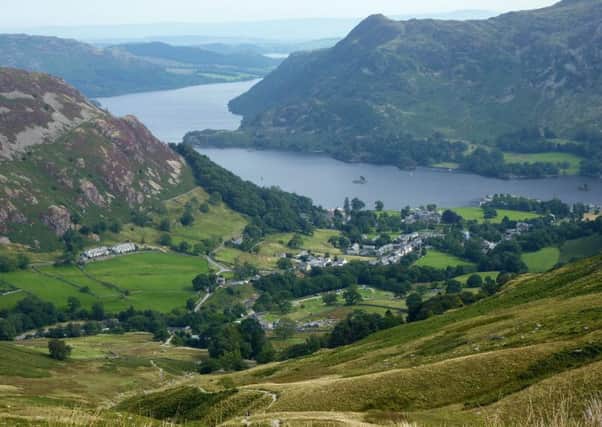 Glenridding and Ullswater in the Lake District.