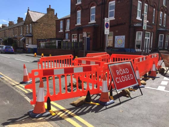 Road closures are in place