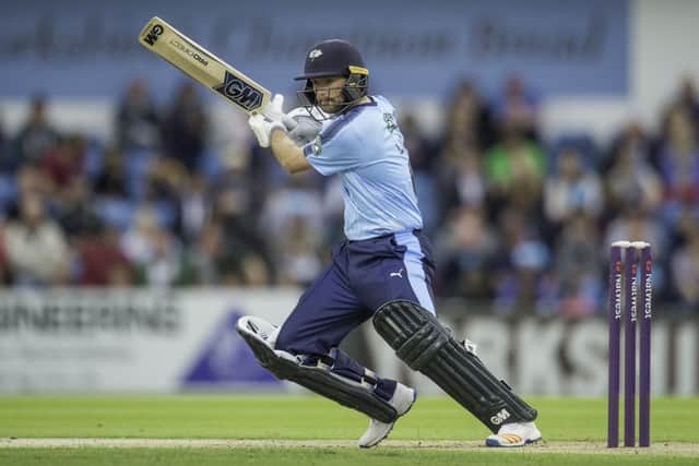 Yorkshire's Adam Lyth hit 59 off 30 balls. Picture: Allan McKenzie/SWpix.com