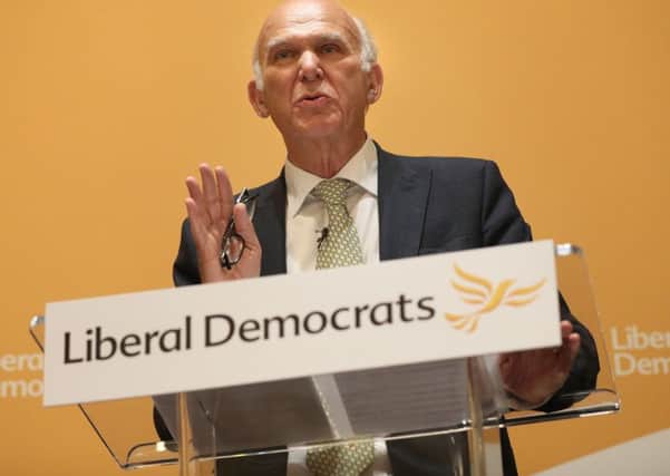 Sir Vince Cable has a tough job as the new Lib Dems leader. (PA).