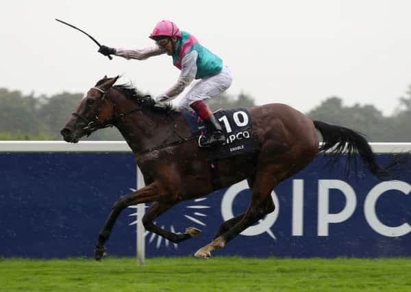 Enable ridden by Frankie Dettori wins The King George VI and Queen Elizabeth Stakes at Ascot.