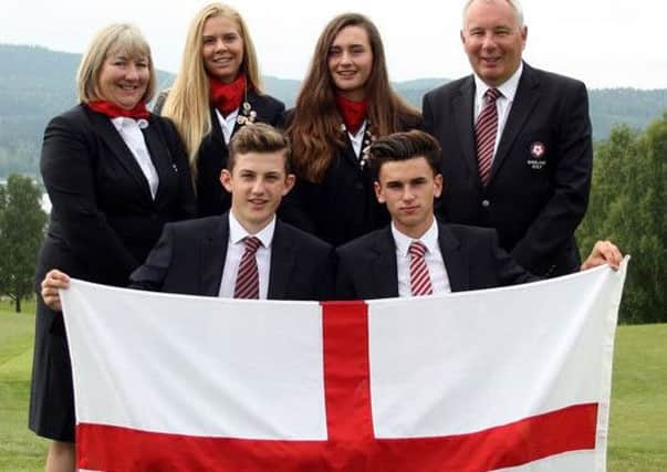 European Young Masters champions England with Hallamshire's Barclay Brown front row left (Picture: European Golf Association).