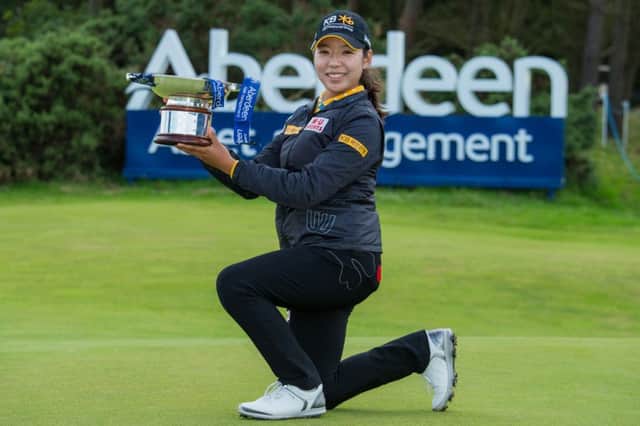 Aberdeen Asset Management Ladies Scottish Open winner Mi Hyang Lee, of South Korea (Picture: Tristan Jones).