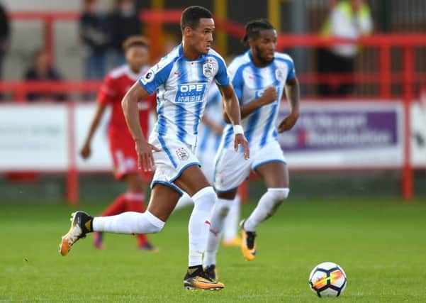 Huddersfield's Tom Ince in action during the pre-season friendly at Accrington. Picture : Anthony Devlin/P