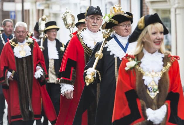 Mayors and Civic dignitaries from across England's largest county parade through Sheffield to celebrate Yorkshire Day.
