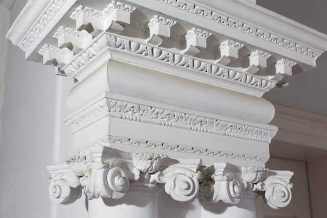 The decorative plasterwork is one of the reasons why the property is grade II star listed