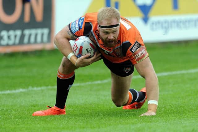 Oliver Holmes could return to action for Castleford Tigers to face St Helens on Thursday night.  Picture: Scott Merrylees