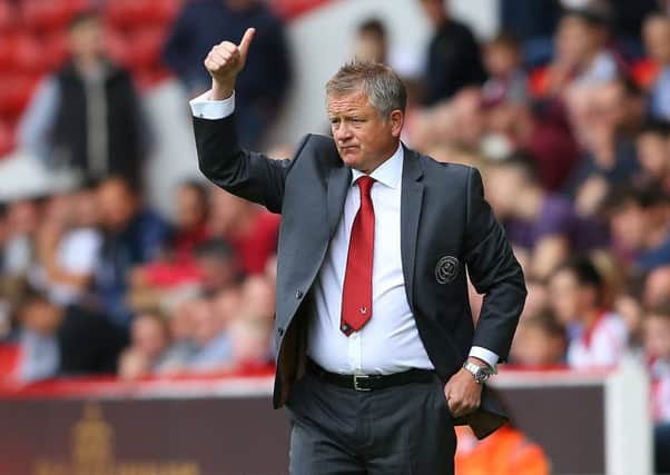 Chris Wilder, manager of Sheffield United. (Picture: Simon Bellis/Sportimage)