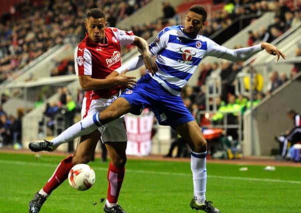 Much-travelled: Hull City's Chelsea loanee defender Michael Hector in his Reading days.