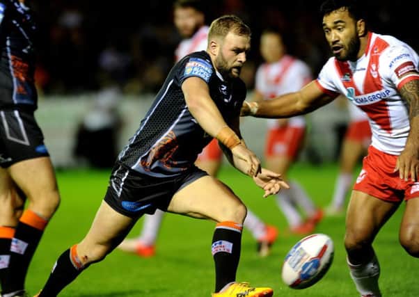 Castleford's Paul McShane in action against St Helens on Thursday night.
 Picture: Jonathan Gawthorpe
