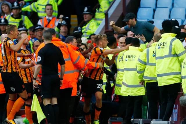 Jarrod Bowen celebrates Hull City's equaliser (Photo: PA)