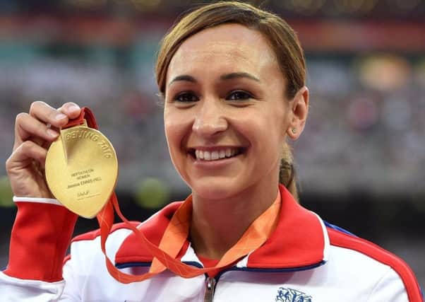 Jessica Ennis-Hill was receiving her gold medal from the 2011 World Championships at a ceremony in London.
