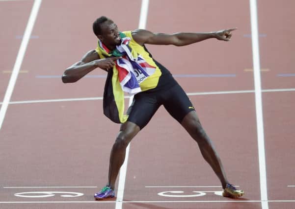 Jamaica's Usain Bolt poses after his last Men's 100m final during day two of the 2017 IAAF World Championships at the London Stadium. (Pic: Yui Mok/PA Wire)