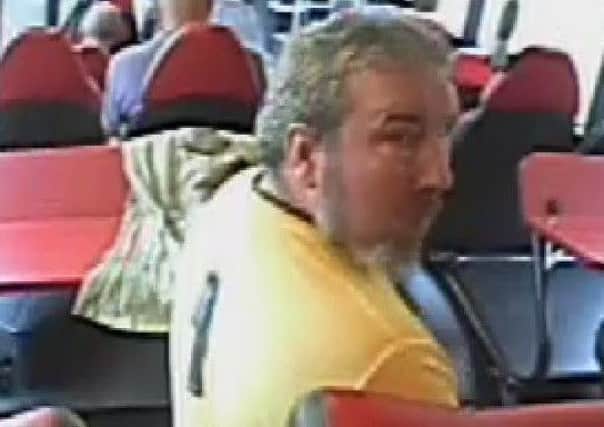 The man police want to speak to in connection with the sex assault on the number 36 bus.