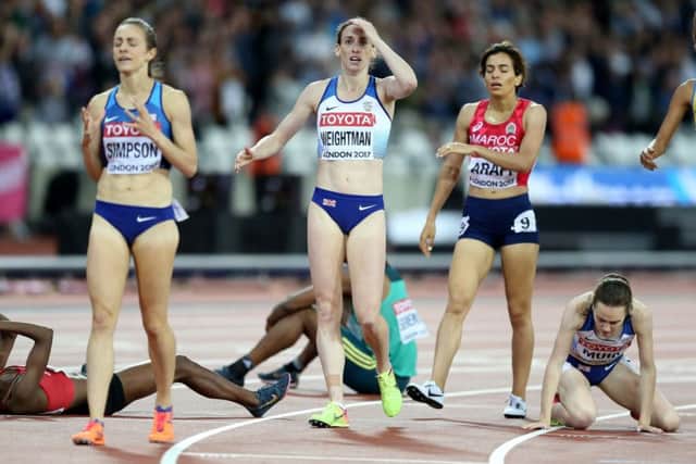 Great Britain's Laura Weightman after the women's 1500m final during day four of the 2017 IAAF World Championships at the London Stadium. (Picture: Martin Rickett/PA Wire)