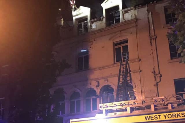 The fire broke out in Southgate in the early hours of this morning. Picture: West Yorkshire Fire and Rescue Service.