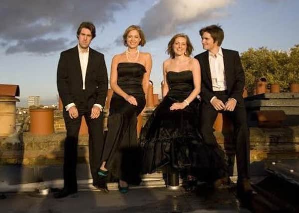 YOUNG TALENT: The Sacconi Quartet appear on the programme next year.