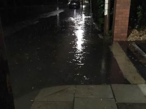 Great Grimsby MP Melanie Onn tweeted: "Like a river on park dr over my ankles"